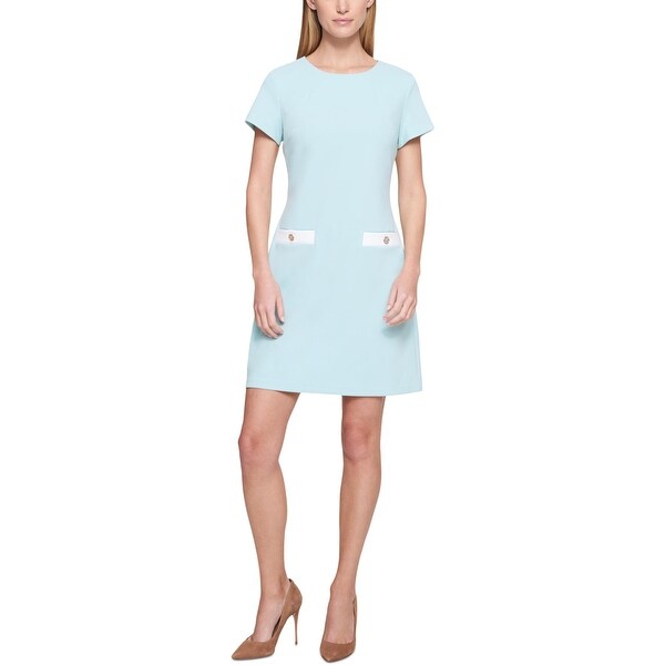tommy hilfiger faux pocket dress