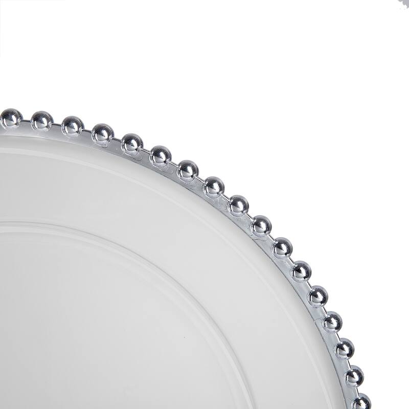 8 Pack Plastic Charger Plate, D13"