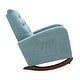 preview thumbnail 29 of 30, Baby Room High Back Rocking Chair Nursery Chair , Comfortable Rocker Fabric Padded Seat ,Modern High Back Armchair