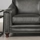 Hydeline Belfast Top Grain Leather Sofa and Loveseat Set, Feather ...