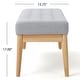 preview thumbnail 17 of 37, Saxon Mid-century Tufted Ottoman Bench by Christopher Knight Home