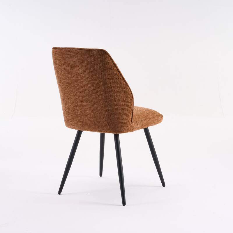 Set of 2 Modern Dining Chairs, Armless Upholstered Side Chairs