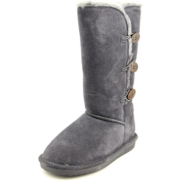 Bearpaw Lauren Women Round Toe Suede Gray Winter Boot