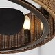 preview thumbnail 3 of 11, 24" 3-Blade 6-Light Woven Farmhouse Ceiling Fan with Light