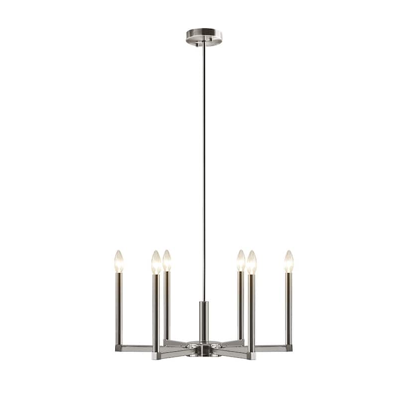 6-Light Contemporary Candelabra Styled Chandelier for living room,bedroom,and dining room