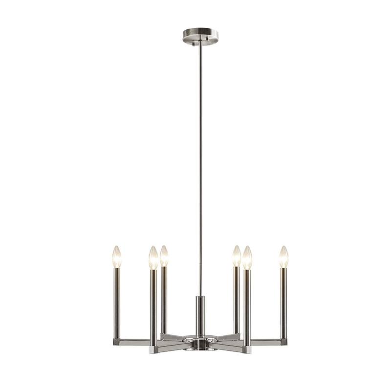 6-Light Contemporary Candelabra Styled Chandelier