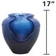 preview thumbnail 5 of 3, Teamson Home - Outdoor Glazed Pot Floor Fountain - Royal Blue