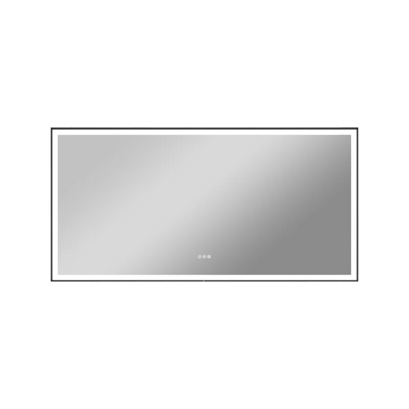 Wall Mounted Bathroom Heavy Duty Framed LED Mirror With bright light And And Memory Function