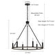 preview thumbnail 17 of 15, Acroma 6-light Farmhouse Rustic Round Wagon Wheel Chandelier with UL - 23''