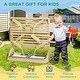 preview thumbnail 24 of 29, Kids Picnic Table with Umbrella and Storage Inside, Sand and Water Table, Kids Outdoor Furniture, Wooden Bench Backyard