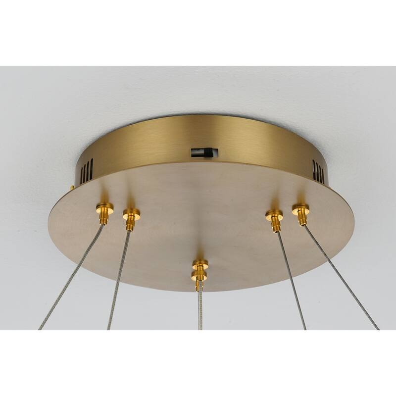 Indigo Home 24 inch Adjustable LED chandelier