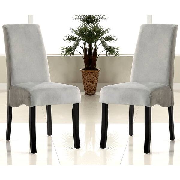 Grey Upholstered Parson Dining Chairs (Set of 2) Bed Bath & Beyond