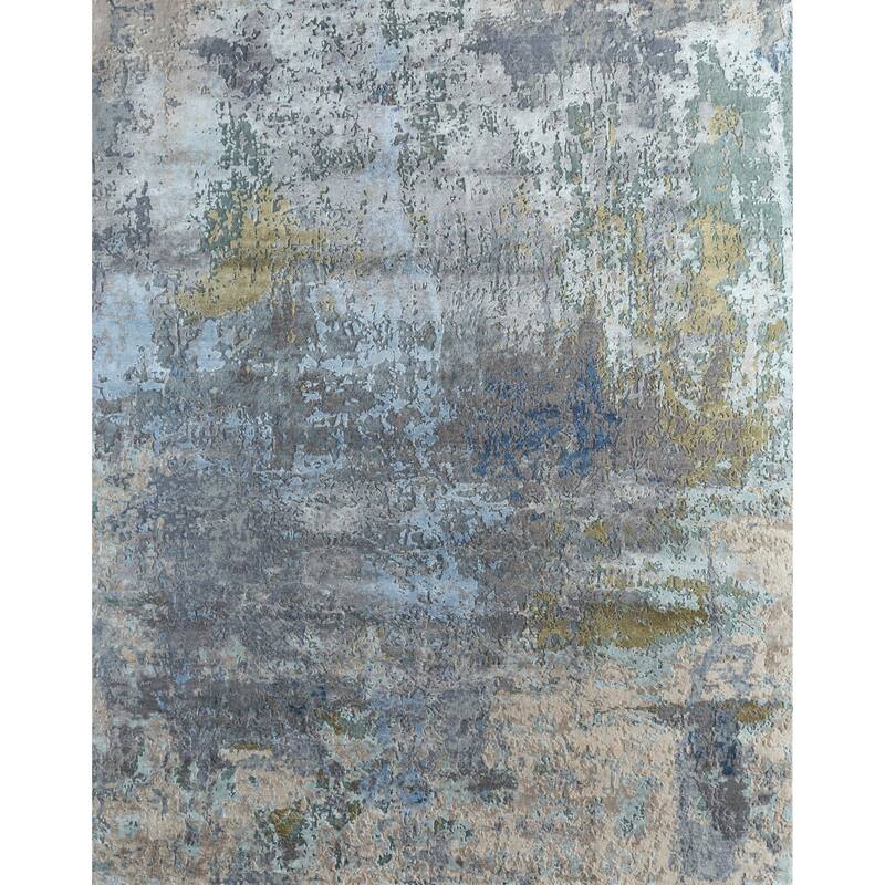 HomeRoots Abstract Contemporary Rectangle Area Rug - 120.00 in. x 96.00 in. x 0.25 in.