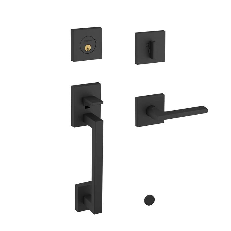 Baldwin Minneapolis Right Handed Single Cylinder Keyed Entry Sectional - Satin Black