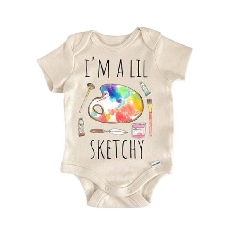 Painter Graphic Designer Artist - Baby Boy Girl Clothes Infant Bodysuit Funny Cute Newborn - White - 3-6M
