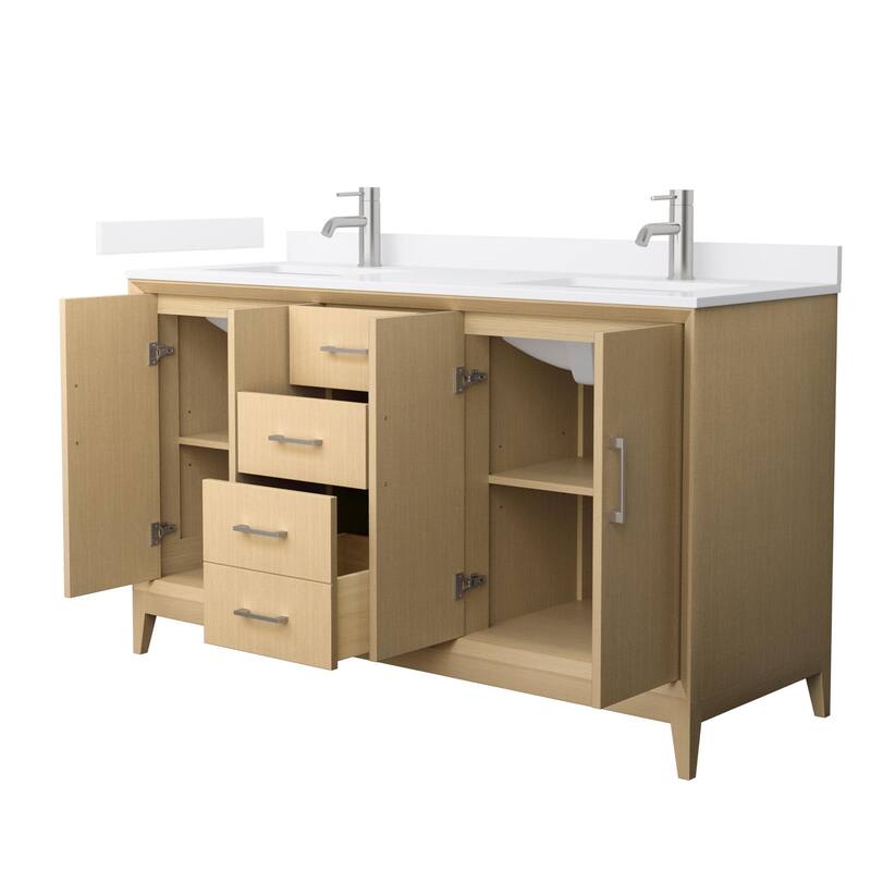 Wyndham Collection WCH7575-60D-QTZ-UNSMXX Janna 60" Free Standing