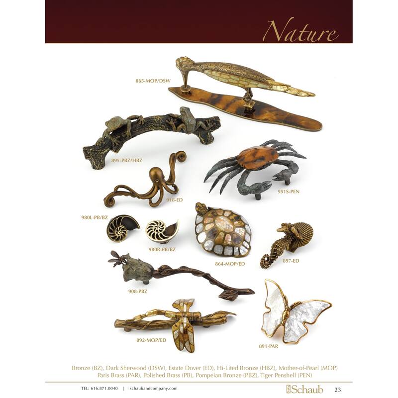 Schaub and Company Nature 3-5/8" Center to Center Designer Woodpecker
