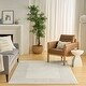 preview thumbnail 1 of 7, Nourison Ivory Hues Indoor only Cream / Ivory Geometric Area Rug 5' 3" x 7' 3" - Ivory/Grey - Rectangle