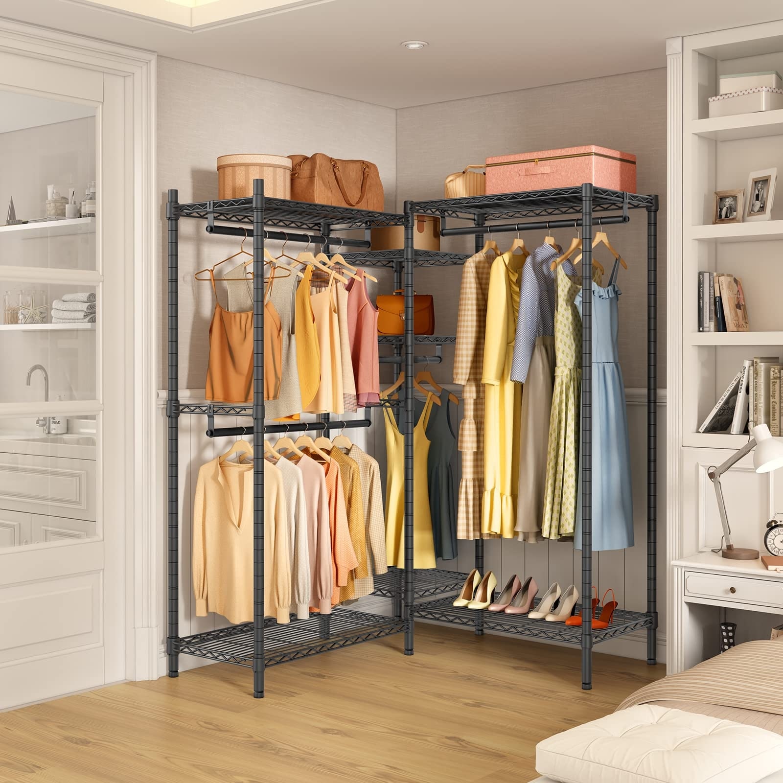 Wire garment rack best sale