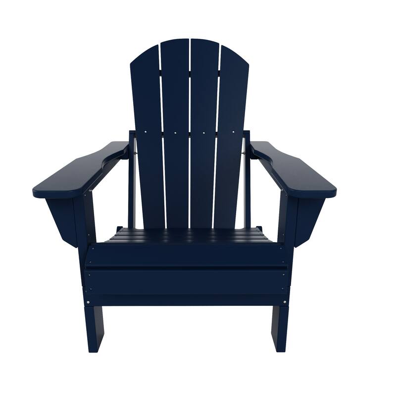 POLYTRENDS Laguna Folding Poly Eco-Friendly All Weather Outdoor Adirondack Chair