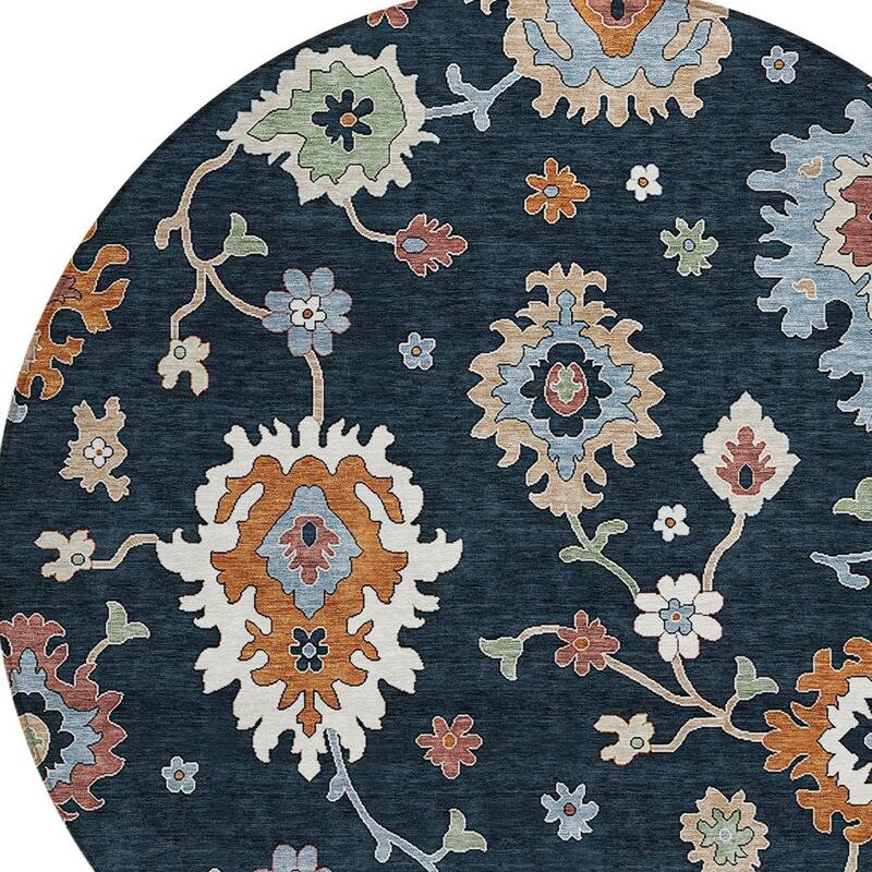 HomeRoots Floral Traditional Rectangle Outdoor Rug