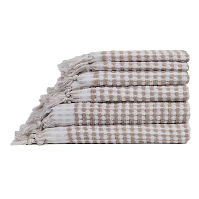 Santorini 6-Piece Cotton Bath Towel Set Natural