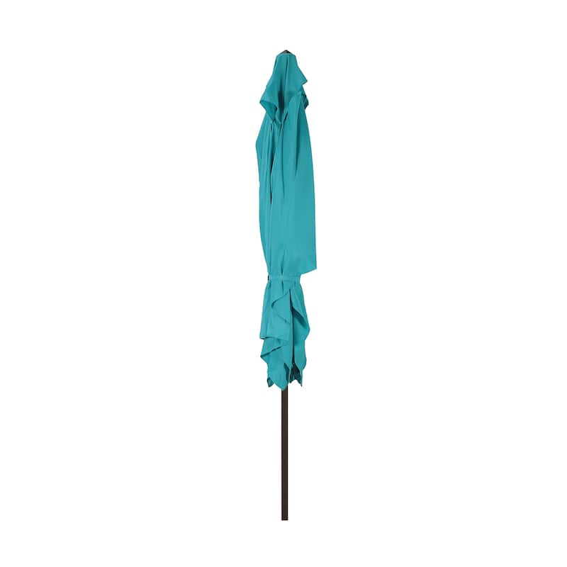 10' x 6.5' Patio Rectangular Market Umbrella with Crank and Tilt