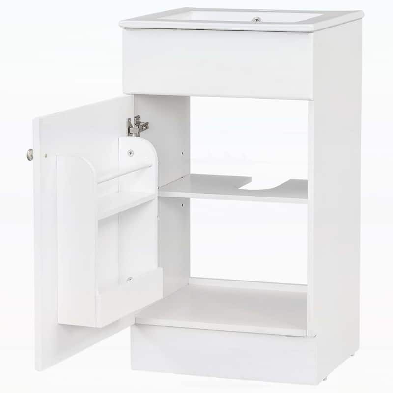 Bathroom Vanity Cabinet with Sink,with Door Shelf and Adjustable Shelf