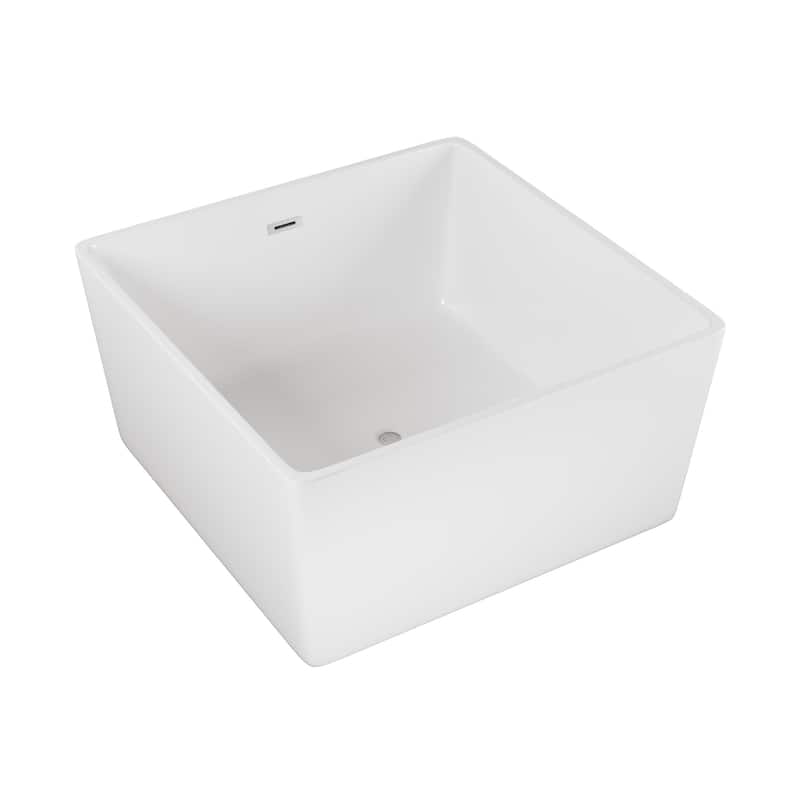 Swiss Madison SM-FB581 Voltaire 47" Free Standing Acrylic Soaking Tub - White
