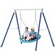 preview thumbnail 2 of 7, Metal Swing Stand With Saucer Outdoor Playground Metal Swing Set For Kids Outdoor Play Equipment