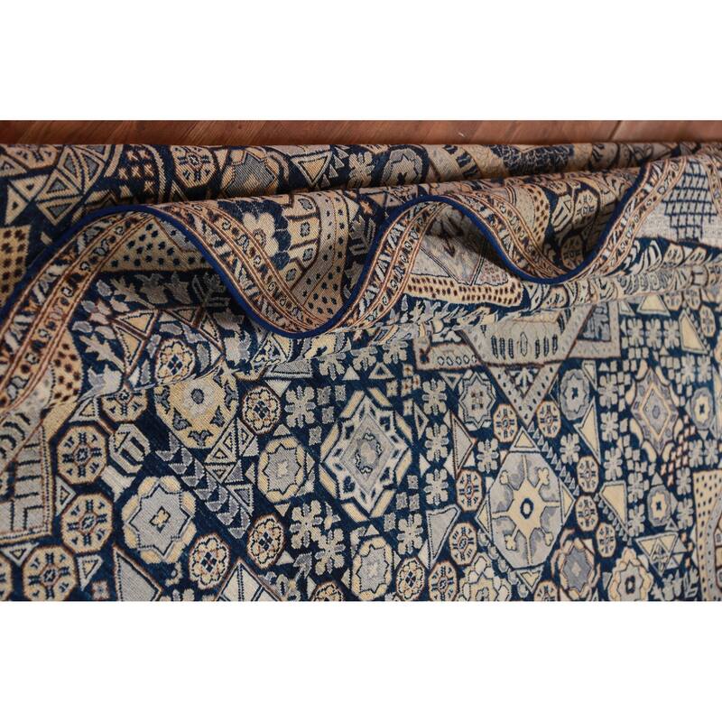 Vegetable Dye Ziegler Oriental Rug Handmade Wool Carpet - 7'9"x 9'9"