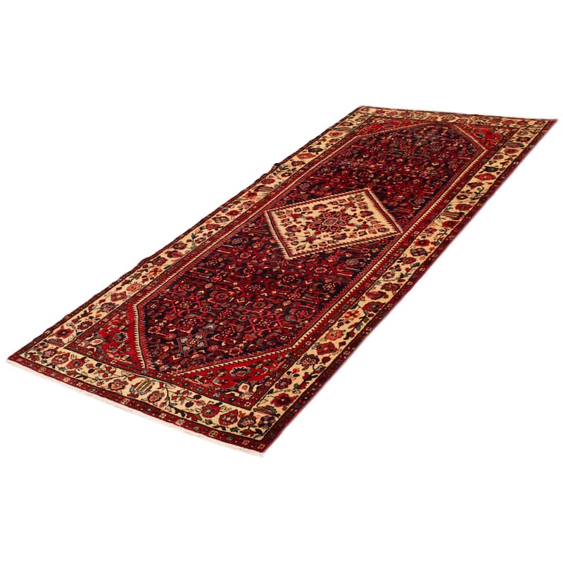 ECARPETGALLERY Hand-knotted Andelz Navy Wool Rug - 5'1 x 11'9