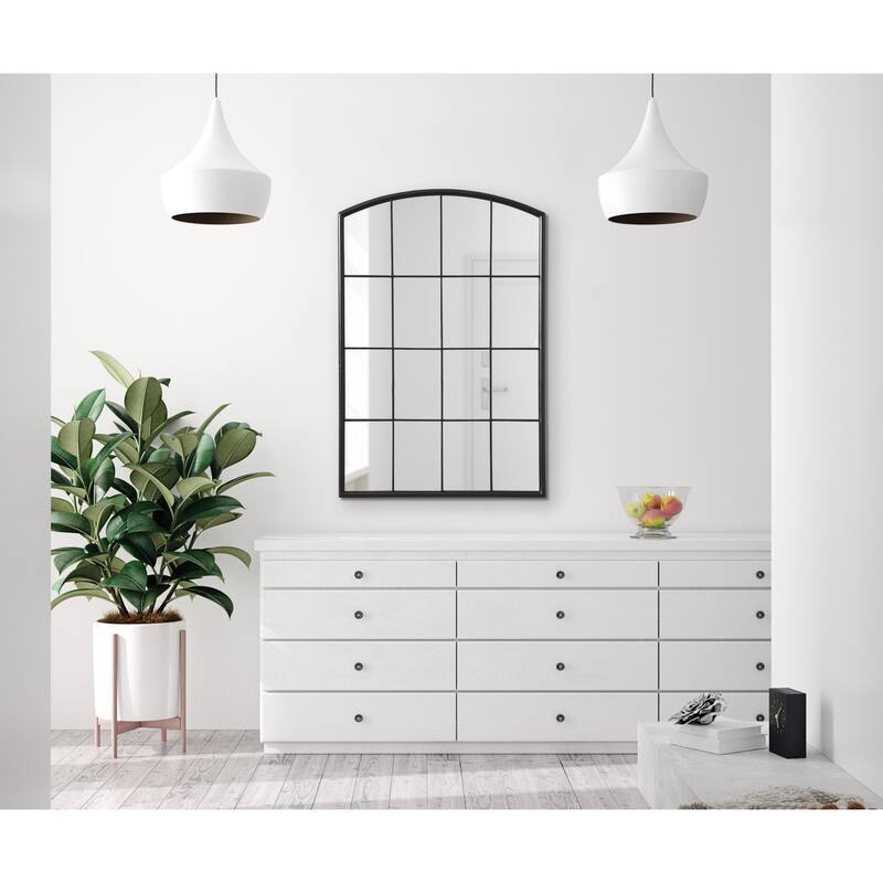Kate and Laurel Forsyth Windowpane Arch Mirror