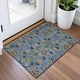 preview thumbnail 49 of 66, Premium Washable Super Soft Boho Geo Mayfield Rug Denim - 1'8" x 2'6"