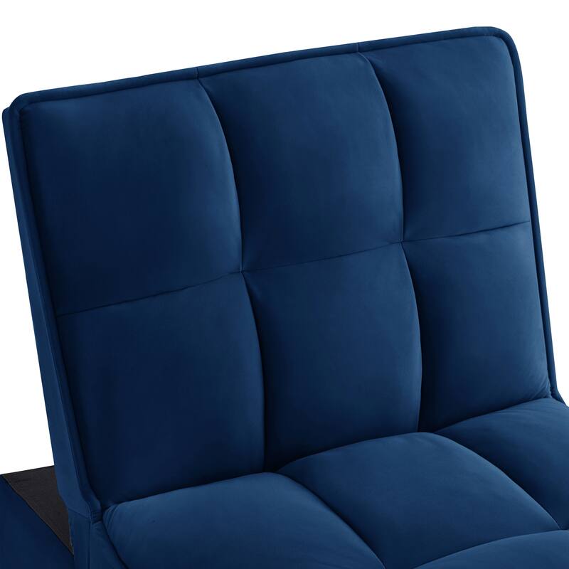 4 in1 Multi-Function Tufted Single Sofa Bed with Adjustable Backrest