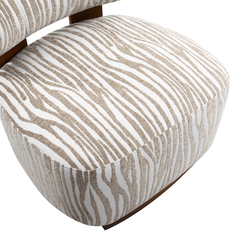 Furniture of America Orynt Modern Zebra Upholstered Accent Chair