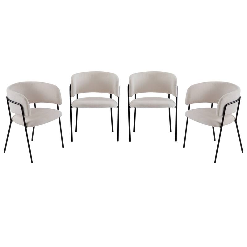 Nest Upholstered Arm Dining Chair by Christopher Knight Home