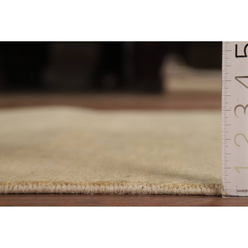 Gabbeh Oriental Runner Rug Hand-Knotted Wool Carpet - 4'1"x 11'3"