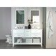 preview thumbnail 29 of 41, Ancerre Designs Hayley 60 in. Bathroom Vanity Set White - Double Vanities