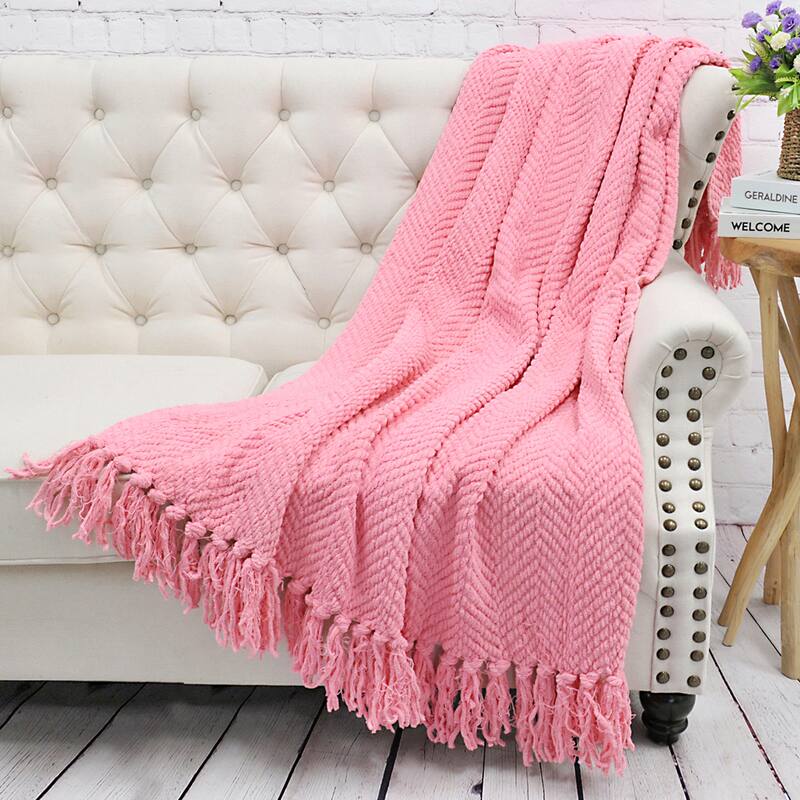 Knitted Tweed Couch Throw