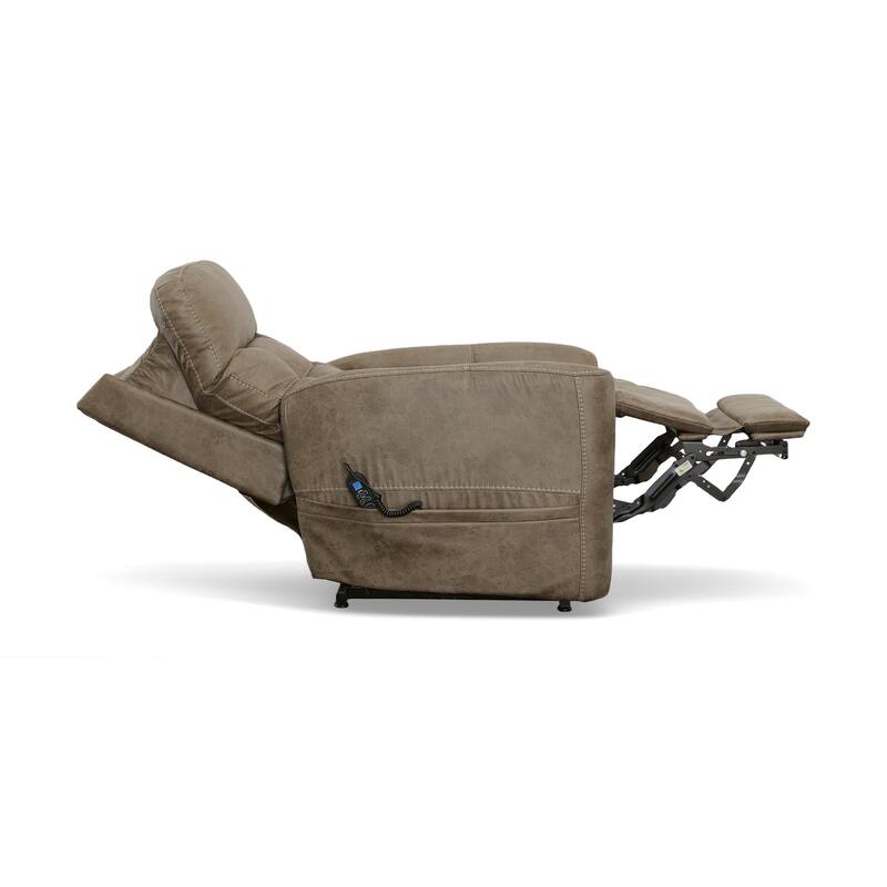 Kenner Sand Power Lift Recliner with Power Headrest & Lumbar by Flexsteel