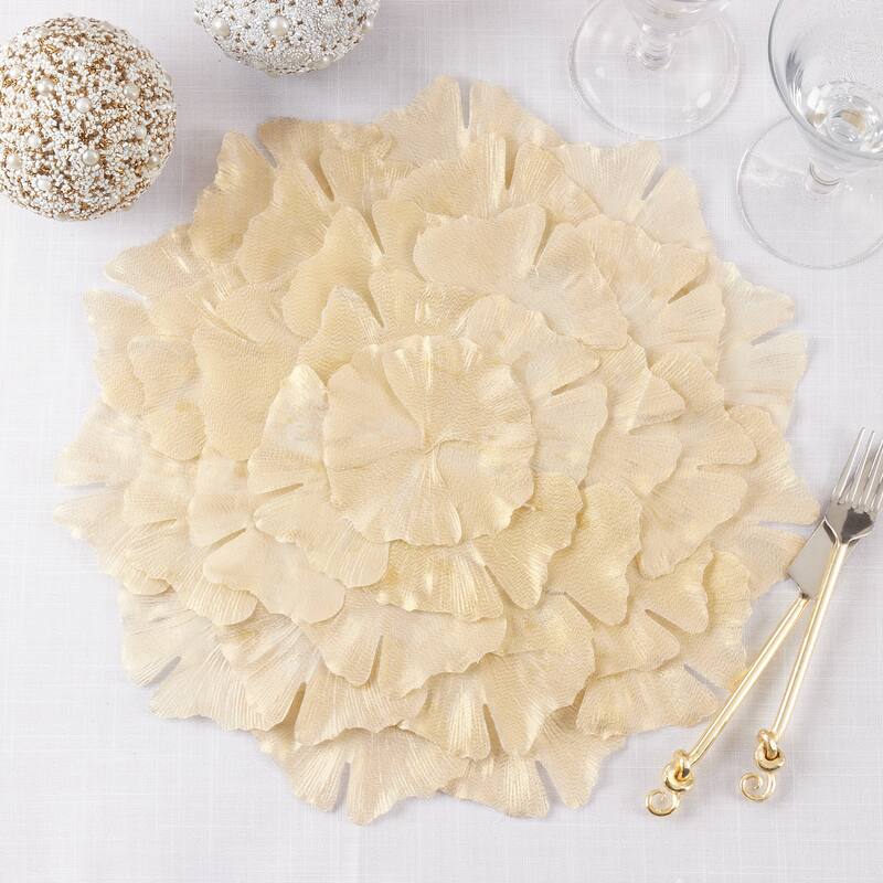Ginkgo Leaf Design Table Mats (Set of 4)