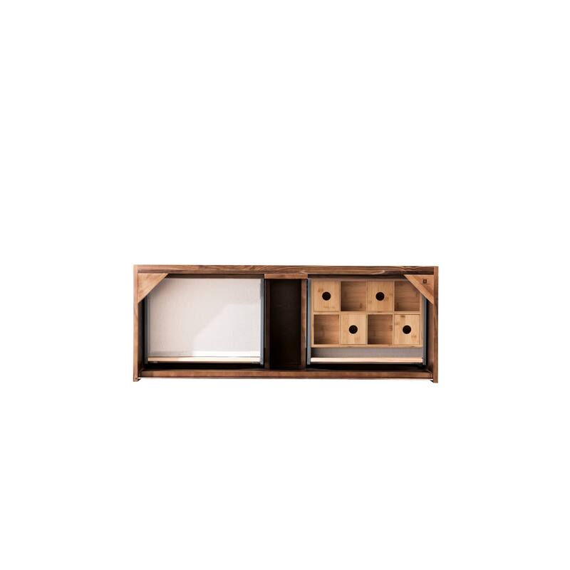 James Martin Vanities Mantova 47.3" Single Vanity Cabinet, Mid-Century Walnut