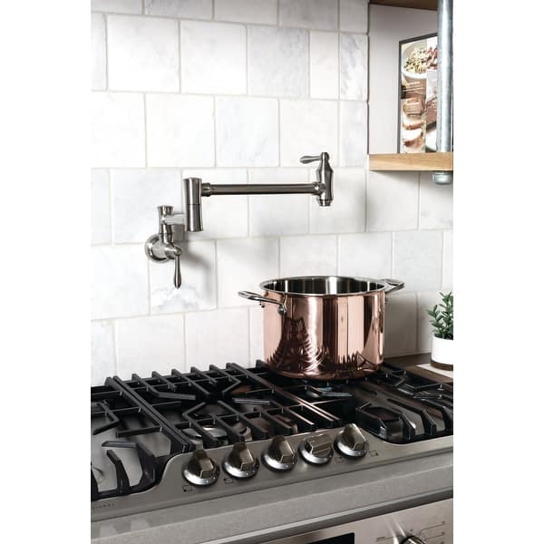 Delta 1177lf Traditional Wall Mounted Pot Filler With Dual Delta 1177lf Traditional Wall