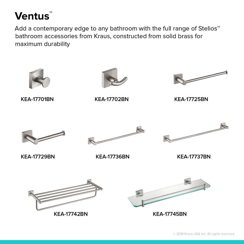 Kraus Ventus 25" Brass Towel Rack