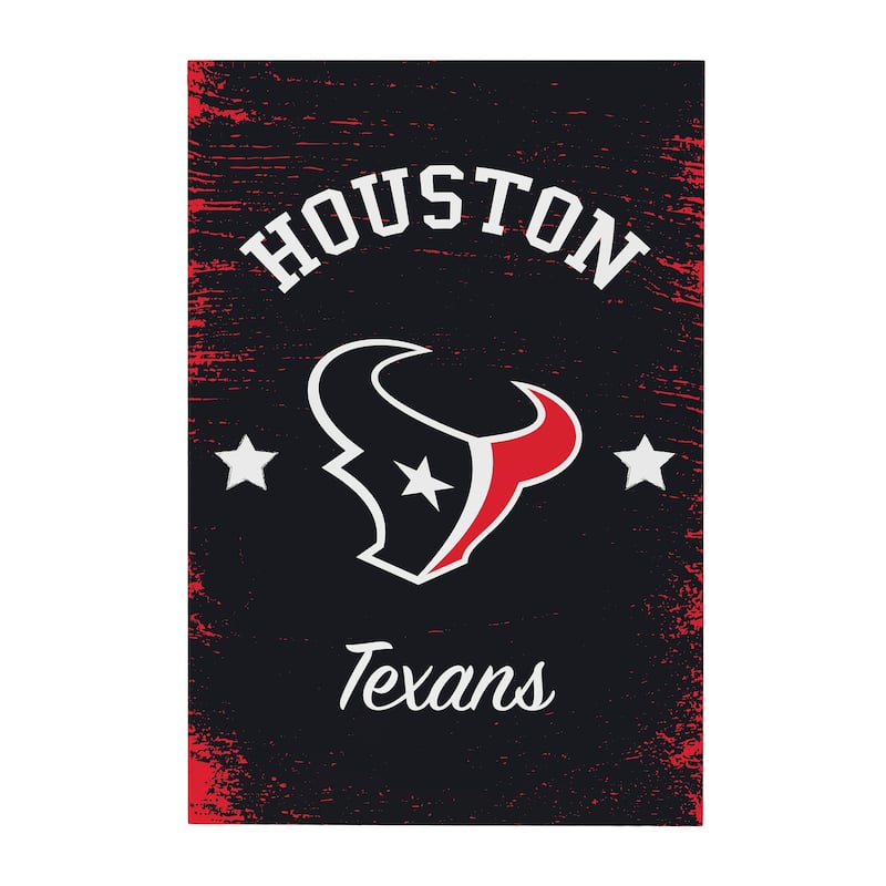 Houston Texans Wooden Door Decor Wall Sign - Multi-Color