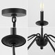 preview thumbnail 27 of 30, Nola 34.75" 6-Light Bohemian Farmhouse Iron LED Chandelier, by JONATHAN Y