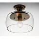 preview thumbnail 3 of 3, Goblet 1-Light Semi Flush Mount