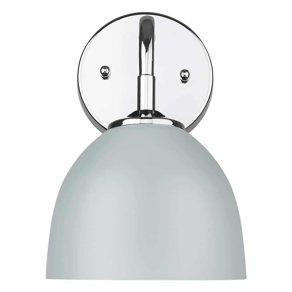 Golden Lighting 6956-1W MGY Zoey 10" Tall Wall Sconce