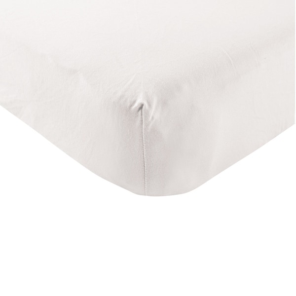 slide 1 of 1, Touched by Nature Baby Organic Cotton Crib Sheet, White, One Size - White - One Size One Size - White